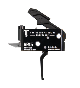TRIGGERTECH | AR-15 / Adaptable (2.5-5.0 lbs adj.) / PVD Black Straight Flat