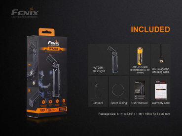 FENIX | WT25R Adjustable Head Flashlight