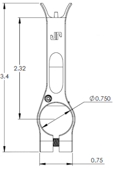 Preview: JP RIFLES | JP Adjustable Gas Block A2/M4 Sight JPGS-2FS