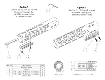 Preview: SMOKE COMPOSITES | BOTTOM MOUNT PICATINNY RAIL