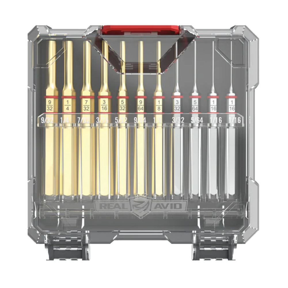 REAL AVID | ACCU PUNCH® 11-PIECE BRASS & STEEL PIN PUNCH SET