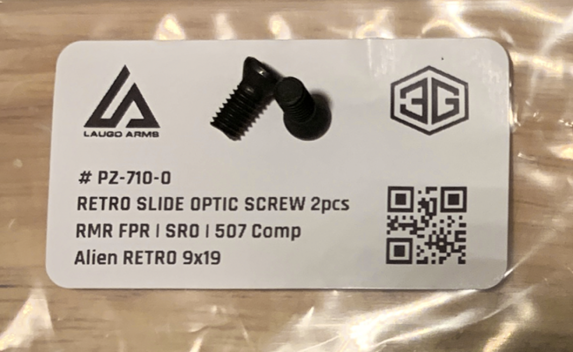 LAUGO ARMS | RETRO SLIDE OPTIC SCREW 12mm 2pcs