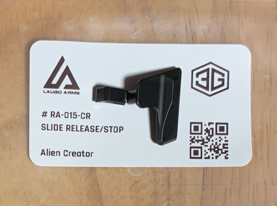 LAUGO ARMS | SLIDE RELEASE Creator # RA-015-CR