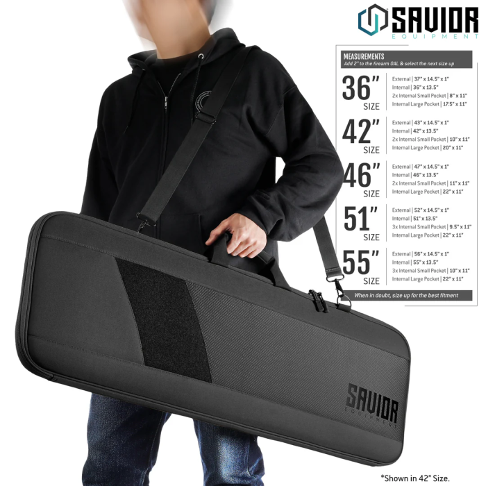 SAVIOR EQUIPMENT | Specialist Single Rifle Case 36" - OBSIDIAN BLACK