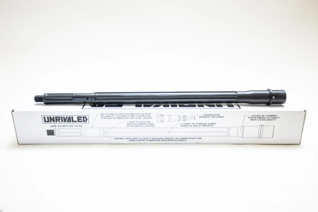 UNRIVALED | UNB-223WYLDE-16.69 - 16.69″ Rifle Gas Barrel with Bolt