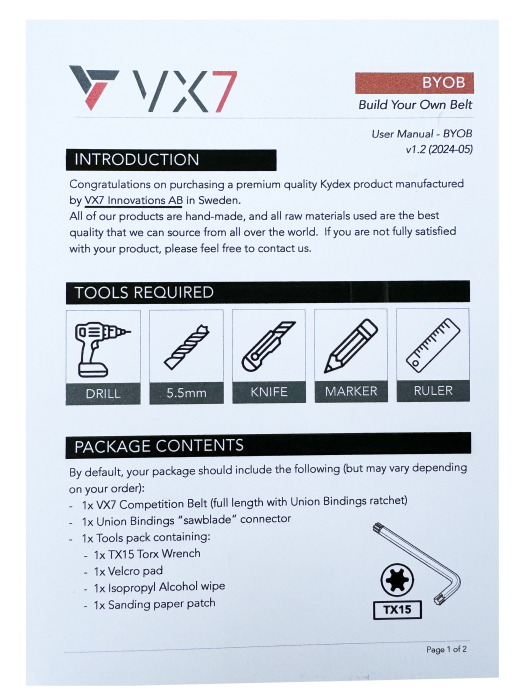 VX7 | RATCHET COMPETITION BELT - CFB